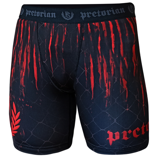 Vale Tudo Shorts Pretorian "Red Splash" black