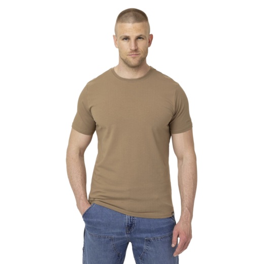 Koszulka męska PIT BULL Slim Fit "MINIMAL" - jasny brązowy