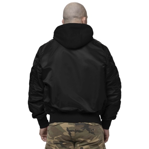 PIT BULL "MASON SAN DIEGO" Hooded Baseball Jacket - Black