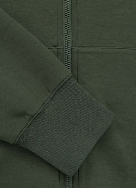 Bluza rozpinana z kapturem PIT BULL "SAMPSON" - ciemny zielony