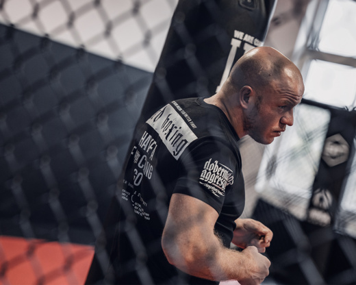 Koszulka T-shirt Dobermans Aggressive "HARD BOXING TS315G" - grafitowa