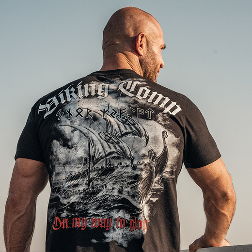 Longsleeve Dobermans Aggressive "VIKING COMP" LS300" - granatowy