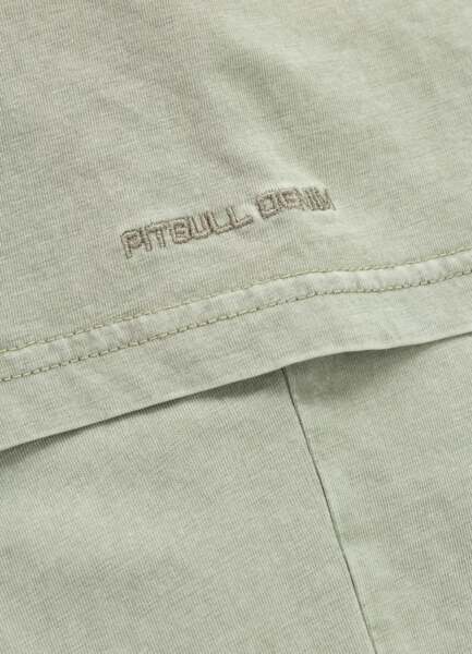 PIT BULL Denim Washed &quot;PLANET SURF&quot; Men&#39;s T-Shirt - Sage