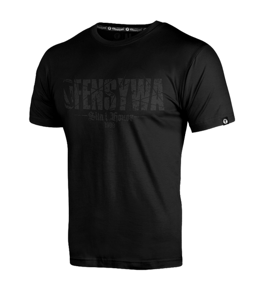 &quot;Strength and Honor&quot; Offensive T-shirt - black/black