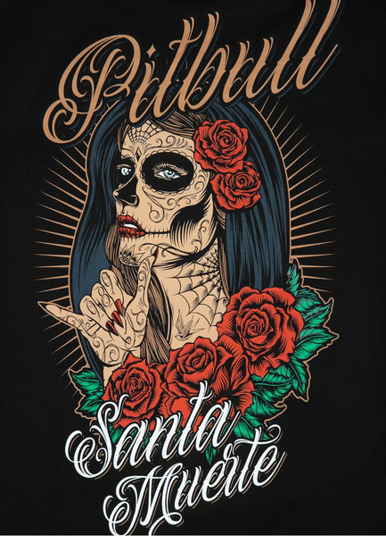 Koszulka damska PIT BULL "Santa Muerte 23" - czarna