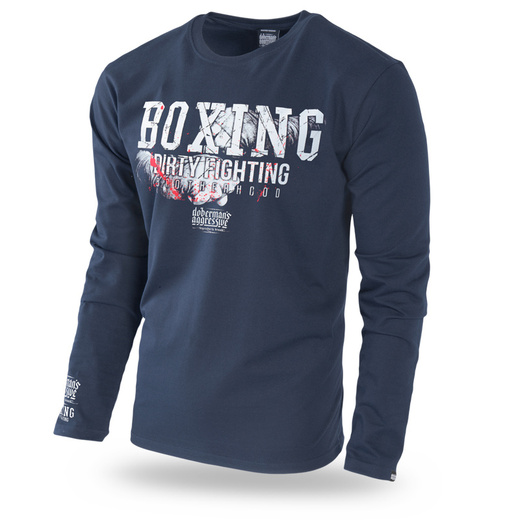Longsleeve Dobermans Aggressive "DIRTY FIGHTING" LS270" - granatowy