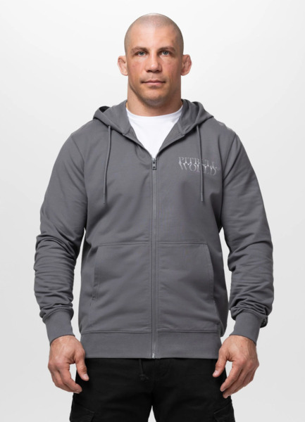 PIT BULL "WORLD" Zip-Up Hoodie - Graphite