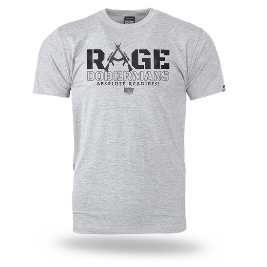 T-shirt Dobermans Aggressive &quot;RAGE&quot; TS358E - gray