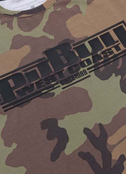 Koszulka PIT BULL slim fit "Classic Boxing" - woodland camo