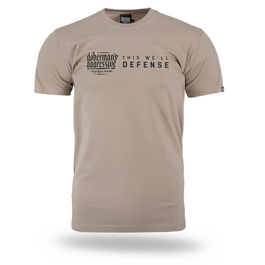 Koszulka T-shirt Dobermans Aggressive DEFENSE TS356 - beżowa