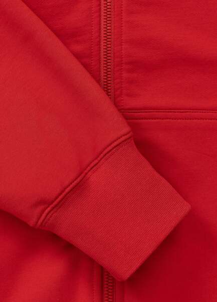 PIT BULL "USA" Zip-Up Hoodie - Red