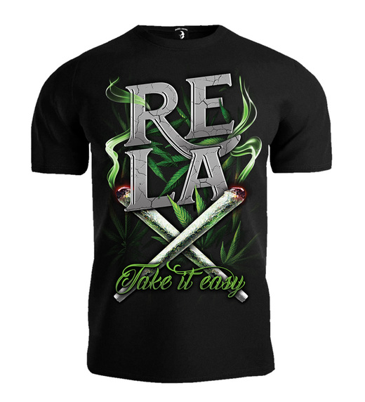 T-shirt &quot;RELAX Take it easy&quot; streetwear - black