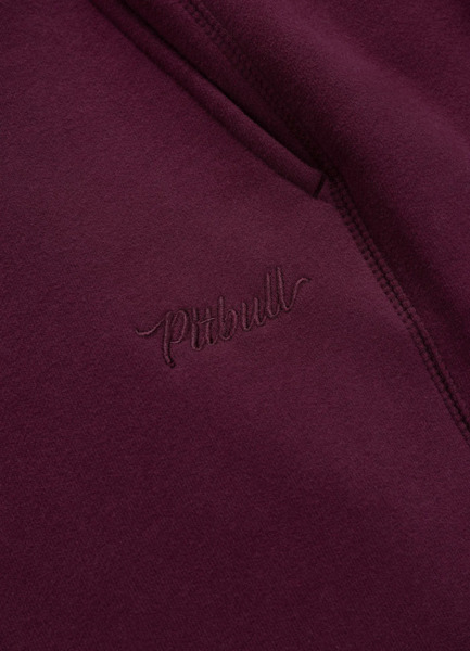 Spodnie damskie dresowe PIT BULL "TULLA" - wiśniowy