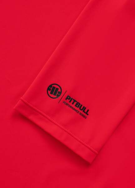 Longsleeve Mesh performance PIT BULL "RUNWAY" - czerwony