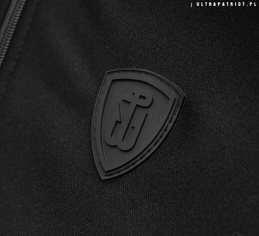 Bluza rozpinana na stójce UltraPatriot POLSKA WALCZĄCA - czarna