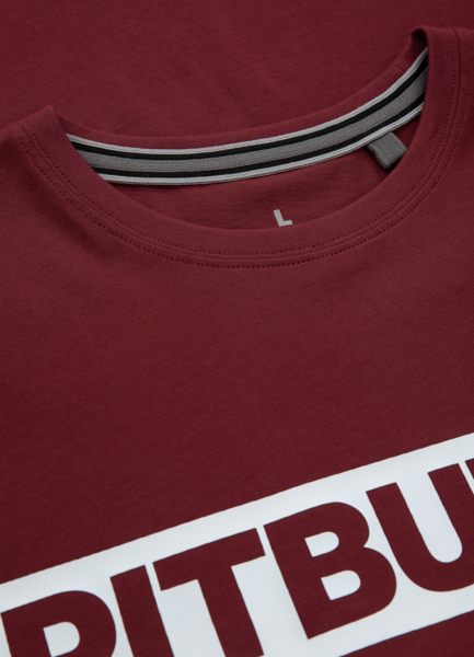 T-shirt PIT BULL "Hilltop" '22 - burgundy