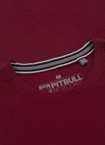 Koszulka PIT BULL "No Logo '21" - burgundy