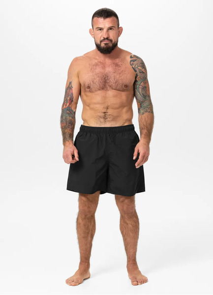 Szorty kąpielowe męskie PIT BULL "CROWNHILL" - czarno/czarne
