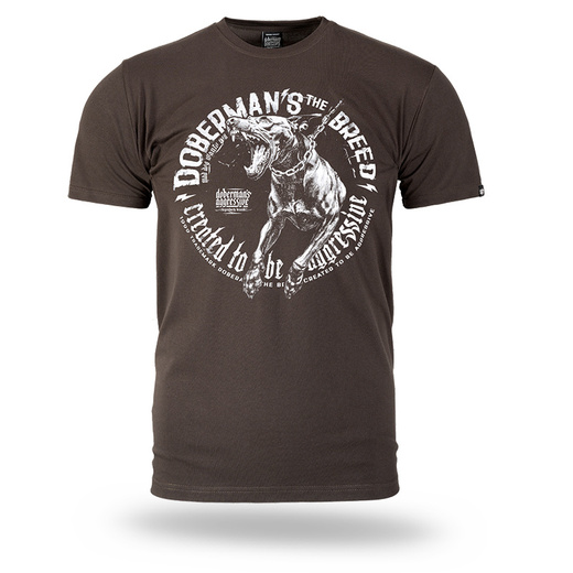 Dobermans Aggressive &quot;THE BREED&quot; TS373F T-shirt - brown