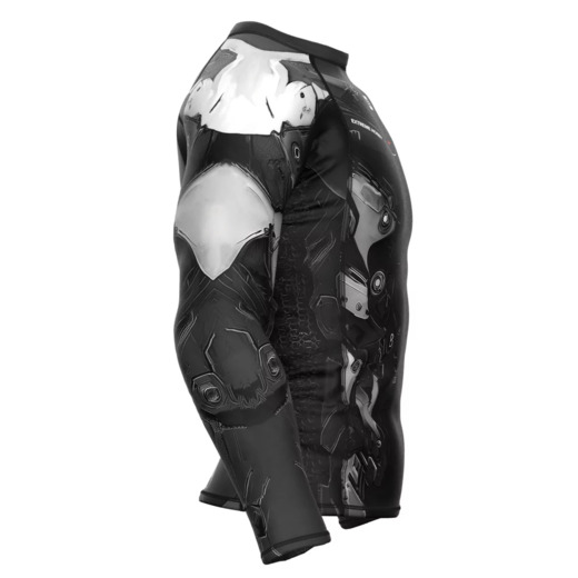 Extreme Hobby Men's Longsleeve Rashguard | IRON FORCE - White