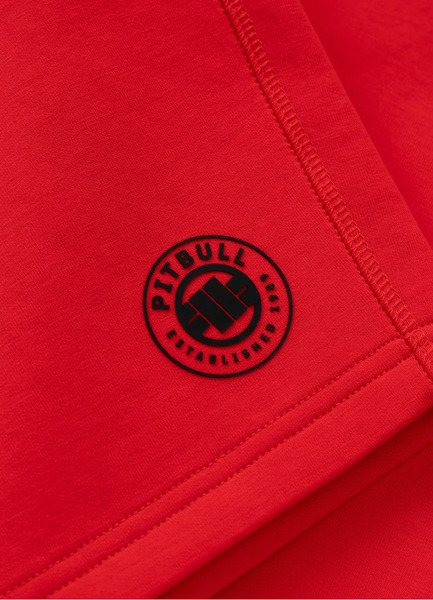  PIT BULL men&#39;s sweat shorts &quot;DOGWOOD&quot; - red fluo