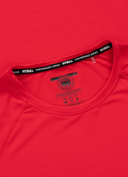 Longsleeve Mesh performance PIT BULL "RUNWAY" - czerwony