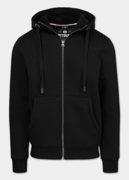 PIT BULL &quot;RUFFIN DETROIT&quot; Zip-Up Hoodie - Black/Black