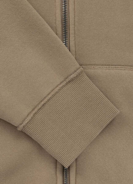 PIT BULL "HACKETT" Men's Zip-Up Hoodie - Light Brown