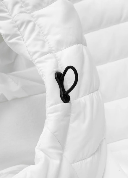 Kurtka hybrydowa przejściowa z kapturem PIT BULL "PALOMAR" - biały