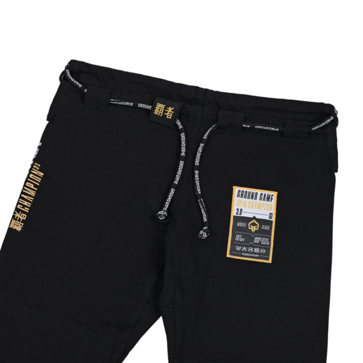 Kimono / Gi for BJJ Ground Game "Champion 3.0" - black