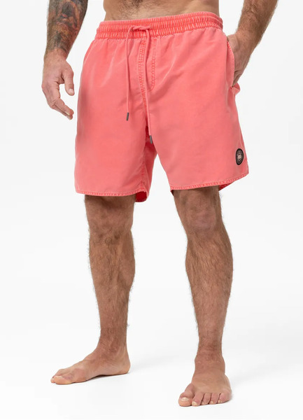 PIT BULL &quot;BALFOUR&quot; men&#39;s swimming shorts - salmon