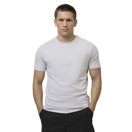 Koszulka męska PIT BULL Slim Fit "MINIMAL" - białawy niebieski