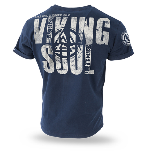 Dobermans Aggressive T-shirt &quot;Viking Soul TS211&quot; - navy blue