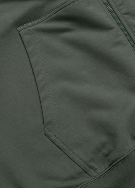 PIT BULL "SMALL LOGO NUGGET" Zip-Up Hoodie - Dark Green