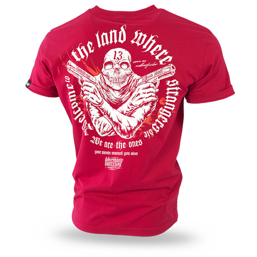 Koszulka T-shirt Dobermans Aggressive "BANG BANG" TS330 - czerwona
