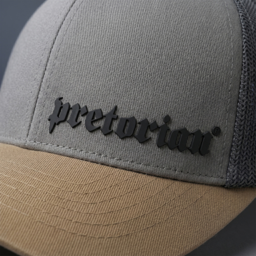 Czapka z daszkiem Pretorian "Logo 3D Black" - trucker