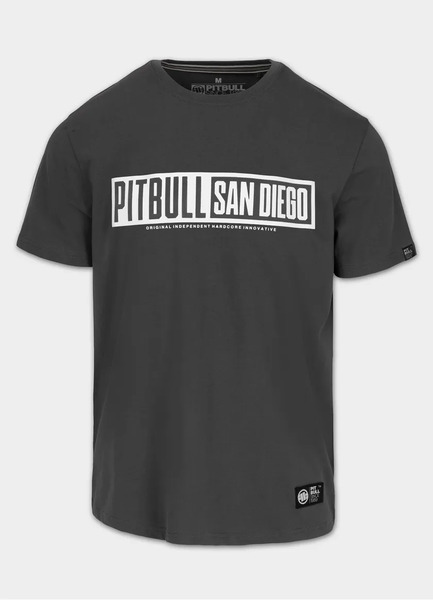 Koszulka PIT BULL "EIGHTY NINE DOG" - grafitowy