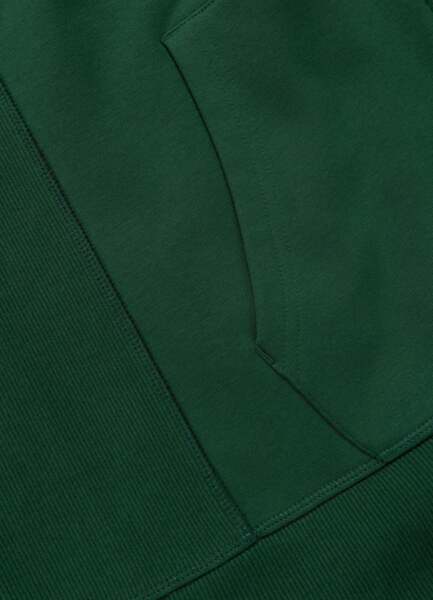 PIT BULL "BADGER" Zip-Up Hooded Vest - Green