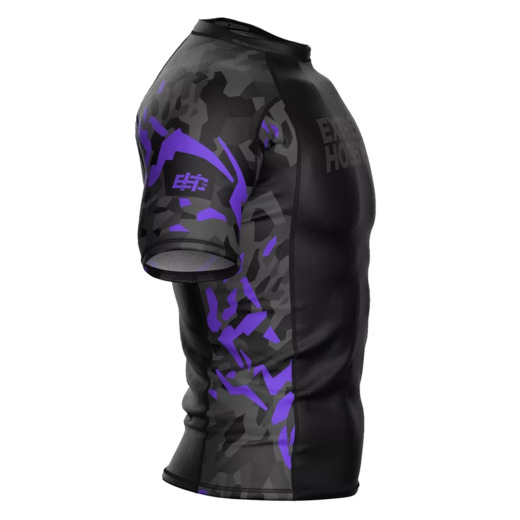 Short sleeve rashguard Extreme Hobby | BLACK PANTHER - czarny/fioletowy