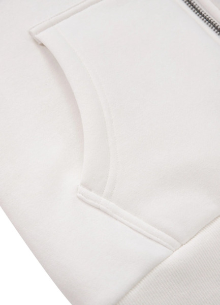 Bluza damska rozpinana z kapturem "RUFFINA PB" - off white