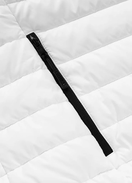 Kurtka hybrydowa przejściowa z kapturem PIT BULL "PALOMAR" - biały