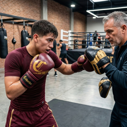 Rękawice bokserskie Cohortes "Sericum" - bordowe