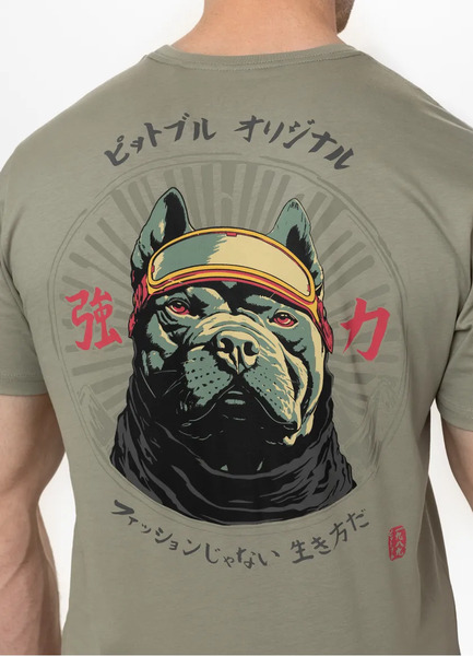 PIT BULL &quot;MT. FUJI&quot; Men&#39;s T-Shirt - Grey Olive