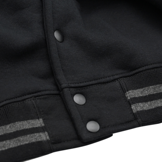 Sweat jacket baseball "Est. 2003" - black/graphite