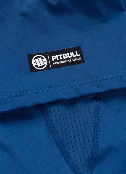 Rashguard PIT BULL "LOGO PALMS" - niebieski
