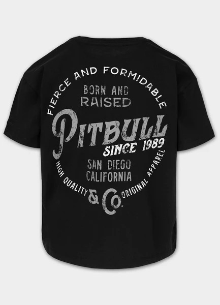 Koszulka damska Oversize PIT BULL "LOYAL" - czarny