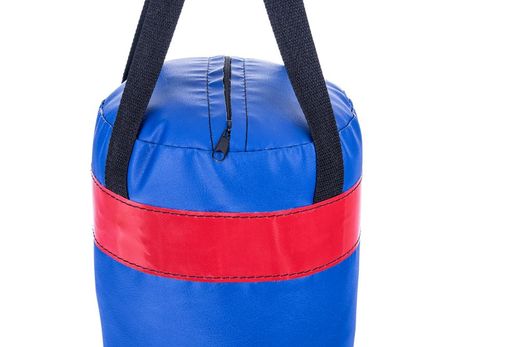 Zestaw bokserski dla dzieci worek 40 cm i rękawice Ring - niebieski