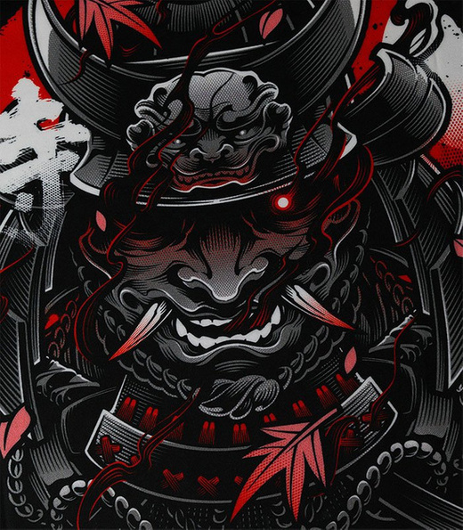 Rashguard Ground Game "Samurai 2.0" krótki rękaw