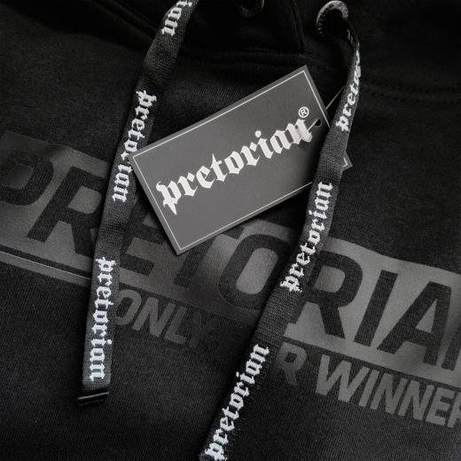 Bluza z kapturem Pretorian "Side" - czarny/czarny