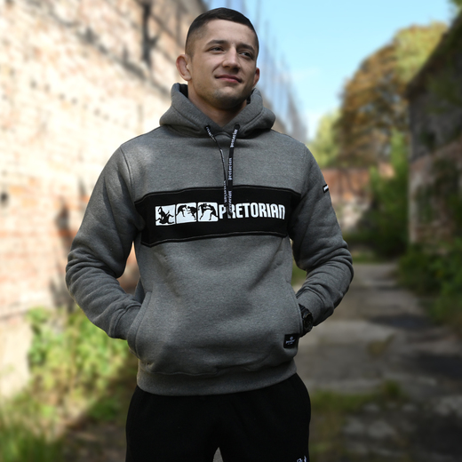 Hoodie Pretorian "Fight Division" - grey